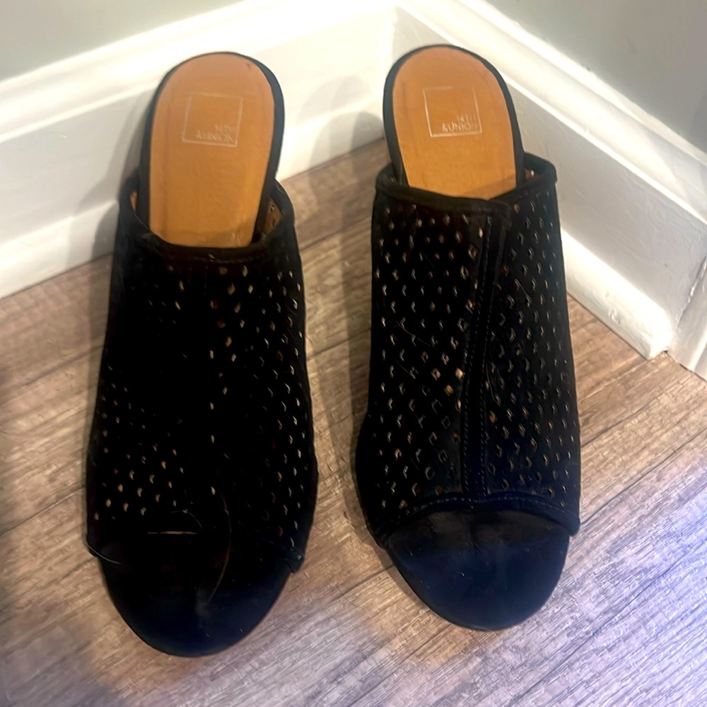 14 &Union slip on suede with holes.